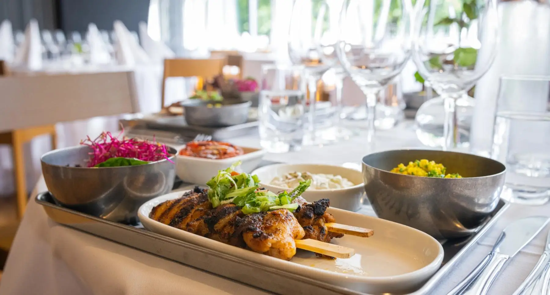 An image of food on a table at Restaurant Seasons